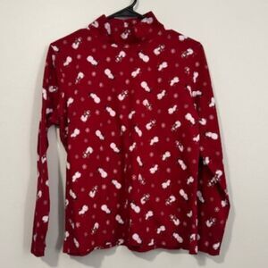 USED Woman's Croft & Barrow Long Sleeve Turtle Neck Shirt Color Red Size Large